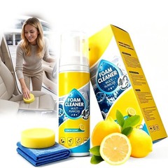 150ml 4-in-1 Multi-Enzyme Foam Cleaner,All-Purpose Spray 5oz with Sponge & Towel