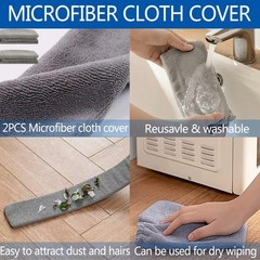 Dust Cleaner Microfiber Duster Gap Dust Cleaning Artifact With Extension Pole &