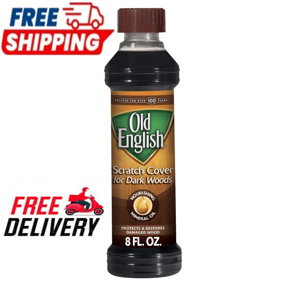Old English Dark Wood Furniture Oil Scratch Cover Polish, 8oz