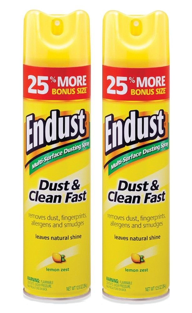Multi-Surface Dusting and Cleaning Spray, Lemon Zest, 12.5 Ounce (Pack of 2)