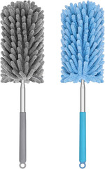 Mini Duster for Cleaning, 360° Bendable Hand Dusters with Extension Pole, Washab
