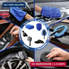 Car Detailing Kit Car Wash Supplies Brush Set Interior Exterior Wheels Cleaning