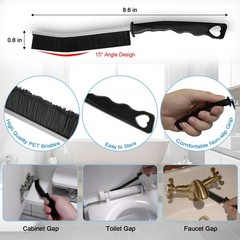 9 Pack Crevice Cleaning Brush Set, Hard Bristle Detail Brush Set for Deep Cle…