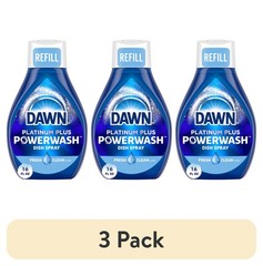 (3 pack) Powerwash Spray Refill, Dish Soap, Dishwashing Liquid, Fresh, 1 Refill