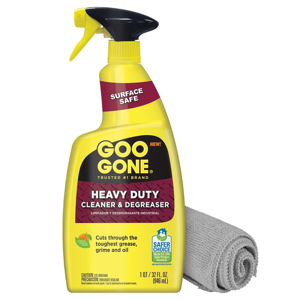 Goo Gone Heavy Duty Cleaner and Degreaser 16 Fl Oz Pack of 2 Surface Safe