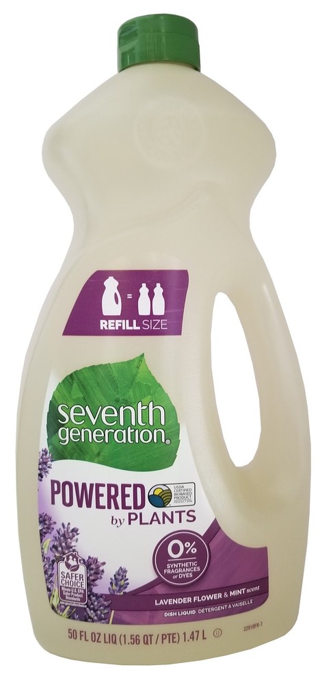 Seventh Generation Dish Liquid – 50 fl oz Lavender Flower and Mint Scent