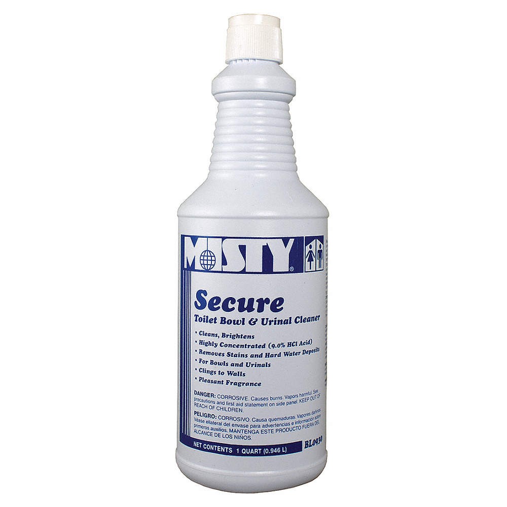 MISTY 1038801 Bowl And Urinal Cleaner,1 qt,Bottle,PK12 20H874