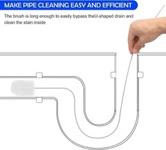 Comprehensive 6-Piece Drain Brush Set for Sink & Tube Cleaning – 78″ Design