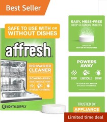 Effortless Dishwasher Care – Lemon Scented Tablets, 6 Supply, Septic Safe
