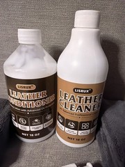 LISRUX Leather Cleaner and Conditioner Kit-2×18oz Care For Colourless