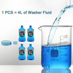 10x SUV Windshield bottle Washer Tablets/GLASS CLEANER FRESH AND SQUEAKY CLEAN
