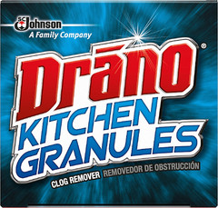 Drano Kitchen Granules Clog Remover, Destroy Tough Clogs, 8.8 Oz