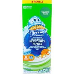 Scrubbing Bubbles Fresh Brush Heavy Duty Refills 8 count Pack of 1