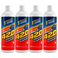 Glass Metal Ceramic Pipe Cleaner, 12 Fl Oz Pack of 4