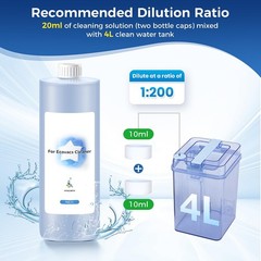 1L Multi-Surface Floor Cleaning Solution for Ecovacs Deebot T30S COMBO/T30S/X…