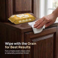 Jungles Wood Furniture Cleaner , XL 8×10 Inch, 70 Count