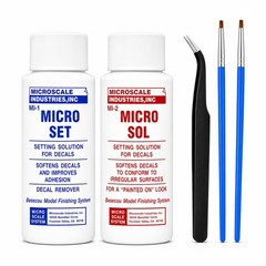 Decal Setting Solution-Micro Scale Micro Sol 102 + Micro Set 101 Package Decal