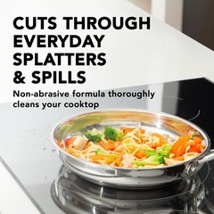22oz Natural Cooktop Cleaner for Glass & Ceramic – Includes Microfiber Cloth