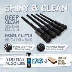 Vr1028 Fivepiece Detailing Brush Set Synthetic Bristles For Interior/exterior Us
