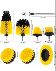 8 Pcs Drill Brush Attachment Set, Power Cleaning Scrub Brush Kit with Extend Lon