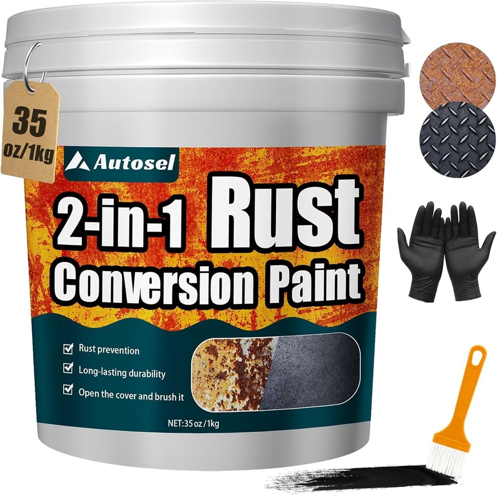 2 in 1 Rust Converter Primer 35oz Stops Rust Heat Resistant Coating Paint