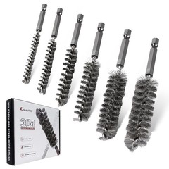 cepillo limpieza tuberia acero inoxidable 6 piezas broca taladro herramientas