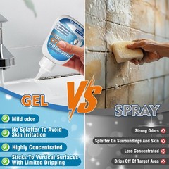Mold Stain Cleaner Gel, 8 FL oz Heavy-Duty Household Cleaner for Washing Mach…