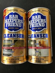 BAR KEEPERS FRIEND Cleanser 12 OZ (4pack) BATHROOM, KITCHEN, COOKWARE, OUTDOORS.