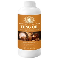 10 OZ Pure Tung Oil for Wood Outdoor/Indoor, Food Grade Sealer, Tung Oil Fini…