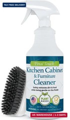 Kitchen Cabinet Cleaner, Plant-Based Wood & Paint Safe Spray, Gentle Degreaser