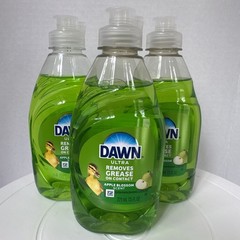 3 PACK Dawn Ultra (7.5 Fl. Oz.) Bottle APPLE BLOSSOM Scent Dishwashing Liquid