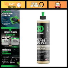 3D Glass Polish – Cerium Oxide Scratch Remover for Car Windows, Restores Clarity