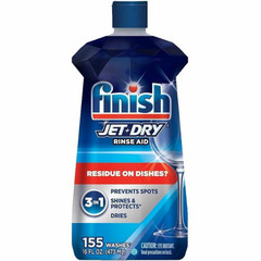 Finish 78826 Jet Dry Liquid Dishwasher Rinse Agent Aid 16 Oz Bottle Shine
