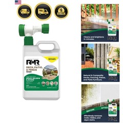 RMR Deck, Patio, & Fence Wash – Commercial-Grade Outdoor Stain Remover for Mo…