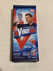 InVinceable Stain Remover 9oz Blue Multi-Purpose Cleaner Laundry Booster 4 Pouch