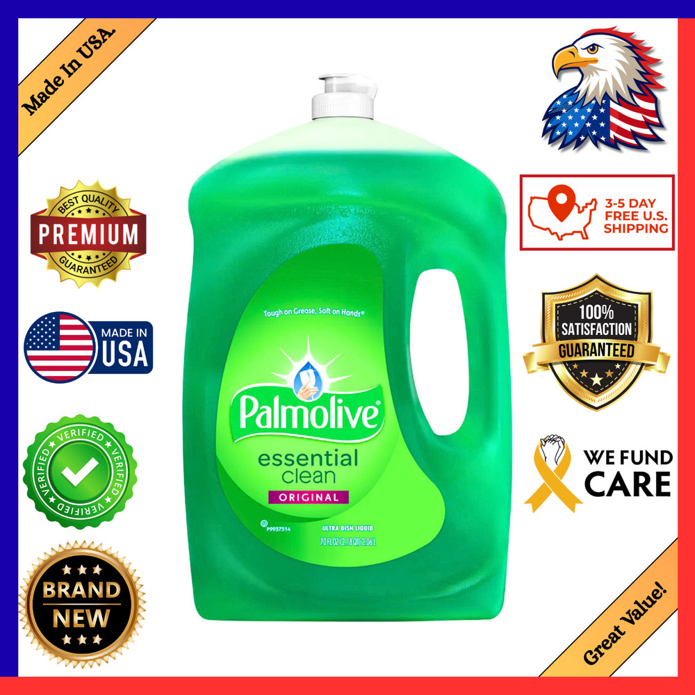 Palmolive Original Essential Clean Liquid Dish Soap, LARGE 70 fl oz Bottle