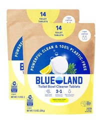 Toilet Bowl Cleaner Tablets, 14 Count Pack of 2, Lemon Cedar, PlasticFree, No…