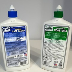 Lot of 2 Quick Shine Multi Surface Floor Cleaner & Finish 27oz Bottles Partial
