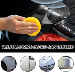 1~5x Car Scratch Repair Wax, Car Scratch Remover Wax with Sponge and Towel 120ml