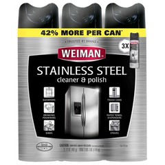 Weiman Stainless Steel Cleaner and Polish, 17oz – 3 Pack