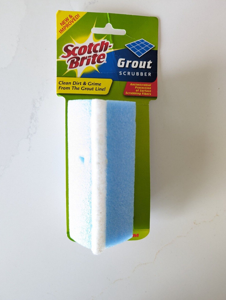 Scotch Brite-Grout Scrubber 544 No Scratch, Blue/White