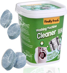 Finally Fresh Washing Machine Cleaner for Front Loaders & Top Loaders, 20 Packs