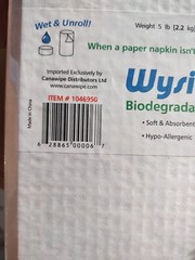 WYSI Multi-Purpose Expandable Wipes Add Water Box of 1000 Compressed Tablets NEW