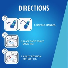 Soft Scrub 4-in-1 Rim Hanger Toilet Bowl Cleaner, Sapphire Waters, 2 Count