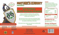 Natural All Purpose Multi Surface Cleaner, Non-Toxic, Deodorizes, Green Cleaner