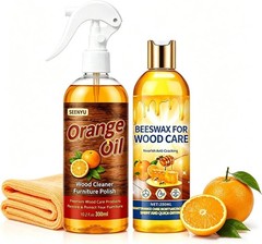 Professional-Grade Wood Cleaner & Polish with Orange Oil – Non-Toxic 10.2 Fl Oz