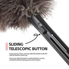 Retractable Feather Duster-Genuine Ostrich Style a – 1 Pcs