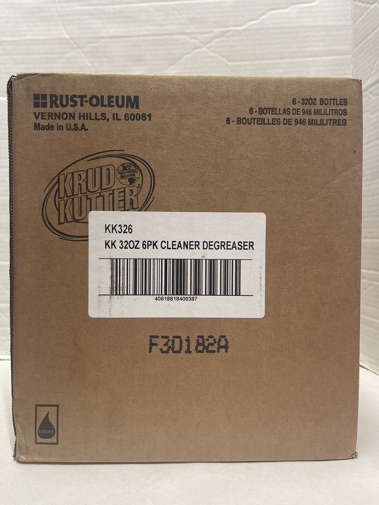 Krud Kutter KK326 Original Concentrated Cleaner/Degreaser, 32 oz, 6 Pack
