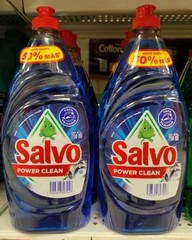 2X SALVO DISHWASHING LIQUID POWER CLEAN ( JABON LAVATRASTES ) – 2 OF 750ml EACH