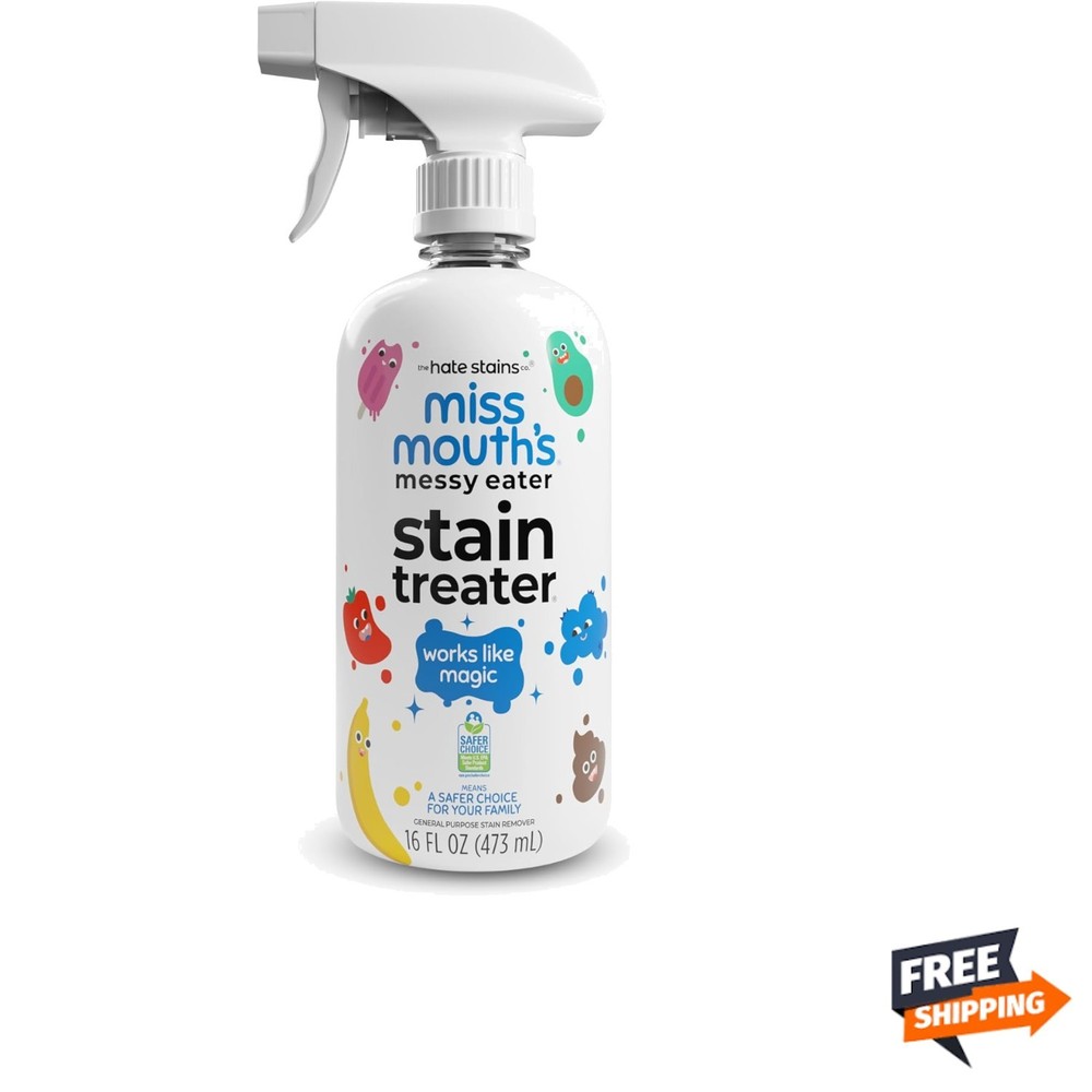 Baby Stain Remover Spray Fragrance-Free 16oz Food Grease Coffee Laundry